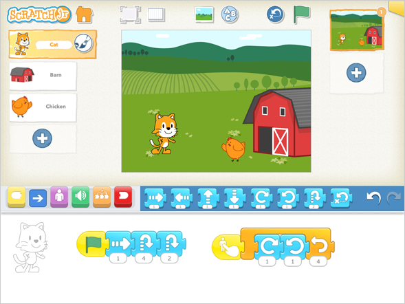 scratch junior interface 