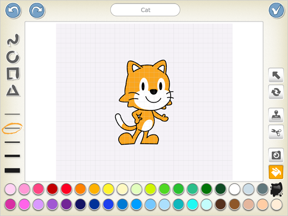 scratch junior paint interface